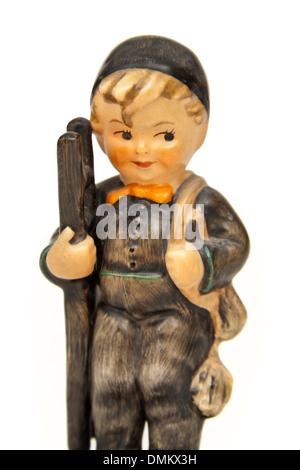 Porcellana vintage 'Spazzacamino Boy' figurina da Goebel di Germania (periodo 1960-1972) Foto Stock