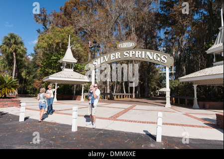 Ingresso al Silver Springs State Park Florida USA Foto Stock