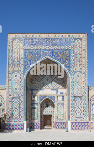 Ulugh Beg Madrasah al complesso memoriale di Al Gijduvani, Gijduvan, vicino a Bukhara, Uzbekistan Foto Stock