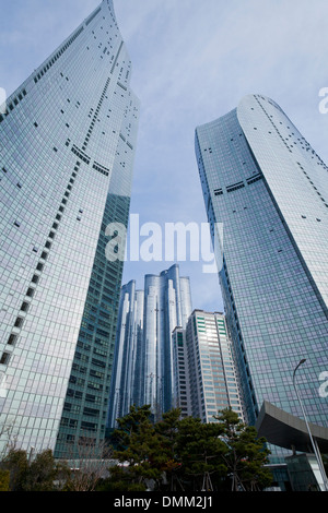 Haeundae I-Park luxury alto hotel e appartamento complesso condominiale - Busan, Corea del Sud Foto Stock