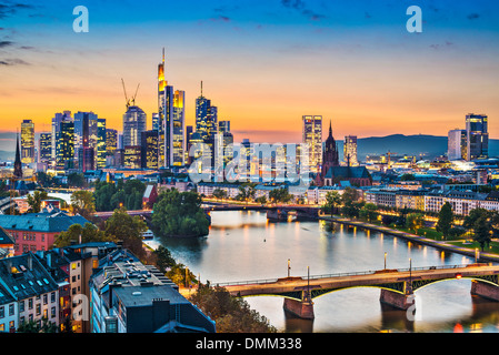 Francoforte, Germania sul fiume principale. Foto Stock