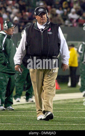 18 Ottobre 2009 : New York getti head coach Rex Ryan guarda con anticipazione durante la seconda metà della partita contro Buffalo.i getti perso 16-13 al Giant Stadium di Meadowlands, NJ. (Credito Immagine: © Southcreek globale/ZUMApress.com) Foto Stock