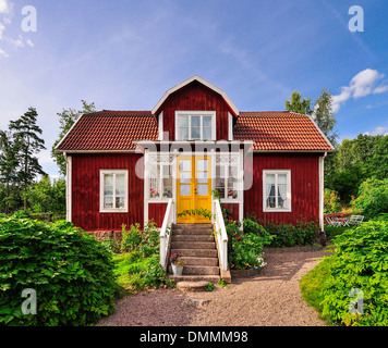 La Svezia, Smaland, Gibberyd, Katthult farm, posizione di tiro Astrid Lindgren film Emil di Loenneberga Foto Stock