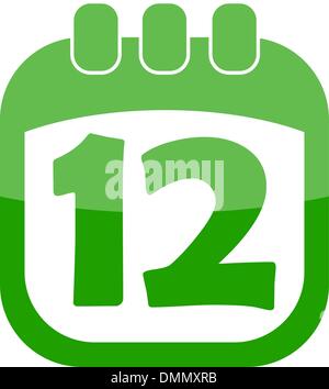 Icona calendario di Pasqua Illustrazione Vettoriale