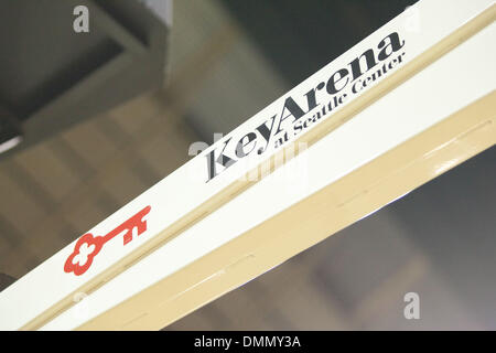 22 Agosto 2009: Key Arena signage durante il Seattle Storm 70-64 vittoria su Indiana la febbre a Key Arena di Seattle Washington. (Credito Immagine: © Southcreek globale/ZUMApress.com) Foto Stock