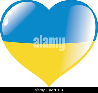 Serie con cuore in colori nazionali Illustrazione Vettoriale