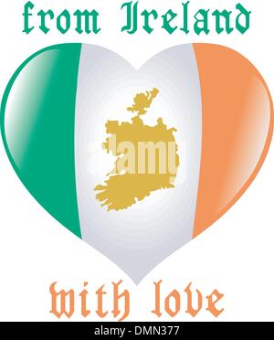 Dall Irlanda con amore Illustrazione Vettoriale