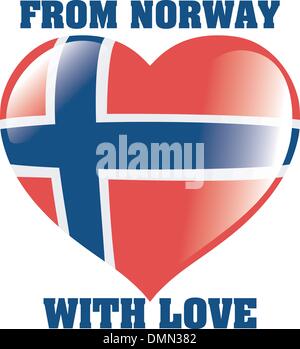 Dalla Norvegia con amore Illustrazione Vettoriale