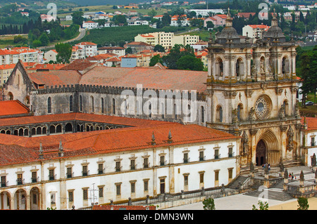 Alcoba , Monastero di Santa Maria di Alcobaça, Mosteiro de Santa Maria de Alcobaça, Sito Patrimonio Mondiale dell'UNESCO, Estremadura, Foto Stock