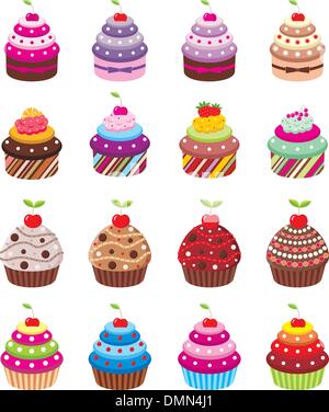 Cupcakes Illustrazione Vettoriale