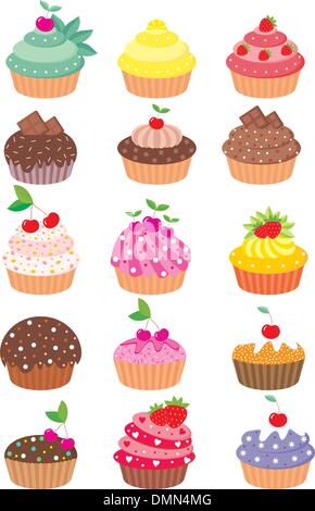 Cupcakes Illustrazione Vettoriale