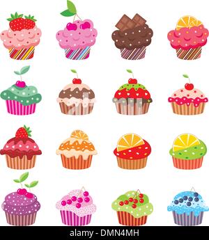 Cupcakes Illustrazione Vettoriale