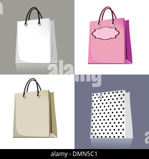 Set di borse per lo shopping Illustrazione Vettoriale