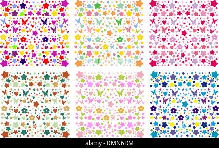 Set di sfondi astratti Illustrazione Vettoriale