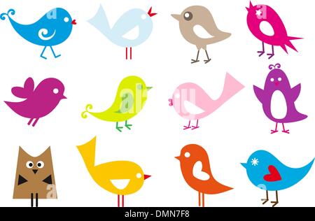 uccelli di vettore Illustrazione Vettoriale