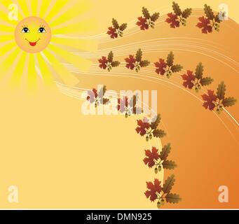 Illustrazione per il calendario per i mesi di autunno Illustrazione Vettoriale