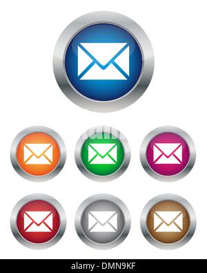 Pulsanti di e-mail Illustrazione Vettoriale