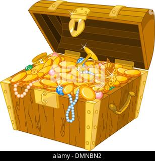 Scrigno del tesoro Illustrazione Vettoriale
