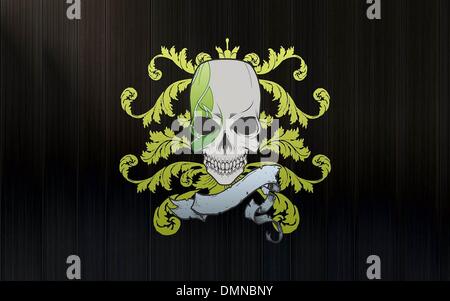 Illustrazione Vettoriale del cranio Illustrazione Vettoriale