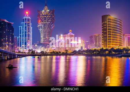 Macao Cina skyline in alto casino resort. Foto Stock