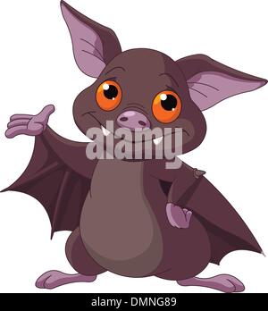 Halloween bat presentazione Illustrazione Vettoriale