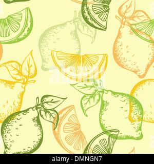 Agrumi modello senza giunture Illustrazione Vettoriale