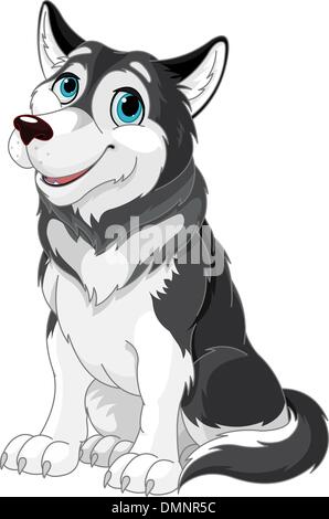 Alaskan Malamute Illustrazione Vettoriale