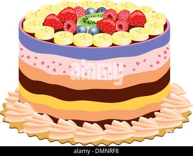 torta di vettore Illustrazione Vettoriale