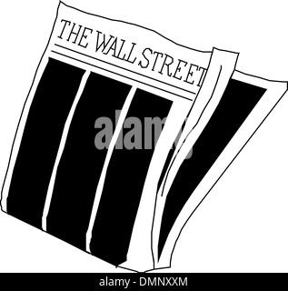 Giornale Wall street Illustrazione Vettoriale