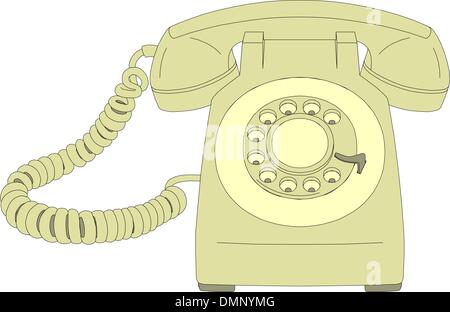 Telefono ufficio Illustrazione Vettoriale
