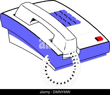Telefono ufficio Illustrazione Vettoriale