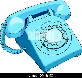 Telefono ufficio Illustrazione Vettoriale