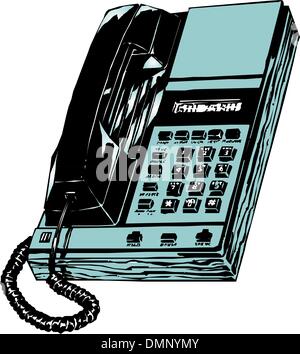 Telefono ufficio Illustrazione Vettoriale