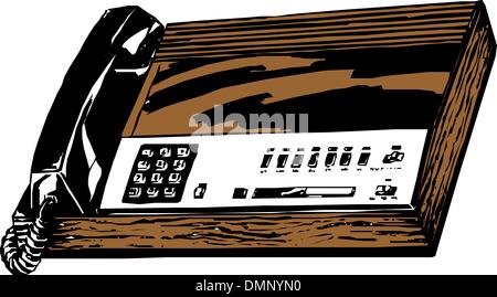 Telefono ufficio Illustrazione Vettoriale