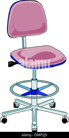 Trucco artisti sedia Illustrazione Vettoriale