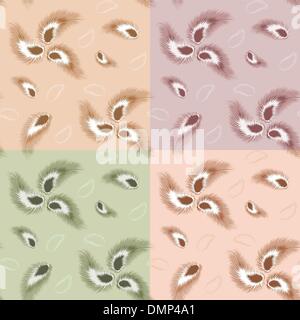 Set di pattern senza giunture Illustrazione Vettoriale