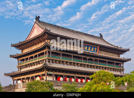 Anding gate o gate West Tower su le mura della città di Xian della provincia di Shaanxi, PRC Repubblica Popolare di Cina e Asia Foto Stock