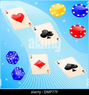 Elementi del casinò Illustrazione Vettoriale