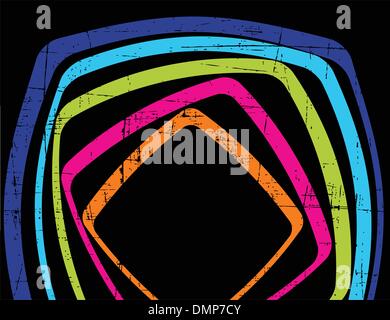 Il vettore retrò sfondo grunge Illustrazione Vettoriale