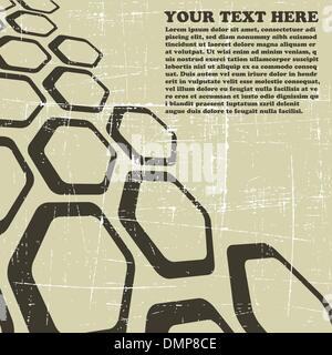 Il vettore retrò sfondo grunge Illustrazione Vettoriale