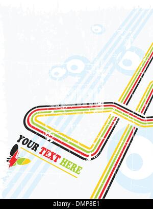 Il vettore retrò sfondo grunge Illustrazione Vettoriale