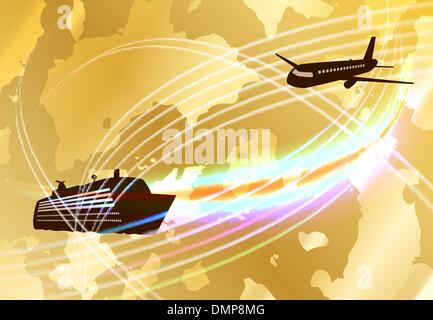 concetto di viaggio Illustrazione Vettoriale