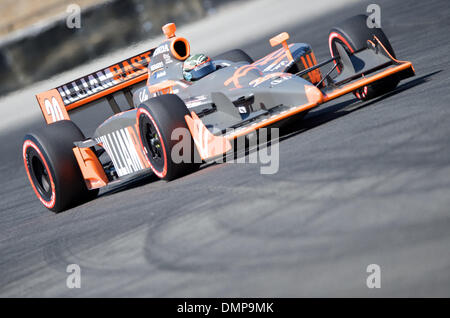 Agosto 23, 2009 - Sonoma, California, Stati Uniti - 23 agosto 2009: Vision Racing driver Ed Carpenter di Indianapolis, IN #20 Vision/William Rast/Lilly racing car a Indy Grand Prix di Sonoma, Infineon Raceway, Sonoma, CA Â© Matt Cohen / Southcreek Global 2009 (credito Immagine: © Matt Cohen/Southcreek globale/ZUMApress.com) Foto Stock