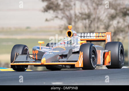 Agosto 23, 2009 - Sonoma, California, Stati Uniti - 23 agosto 2009: Vision Racing driver Ed Carpenter di Indianapolis, IN #20 Vision/William Rast/Lilly racing car a Indy Grand Prix di Sonoma, Infineon Raceway, Sonoma, CA Â© Matt Cohen / Southcreek Global 2009 (credito Immagine: © Matt Cohen/Southcreek globale/ZUMApress.com) Foto Stock