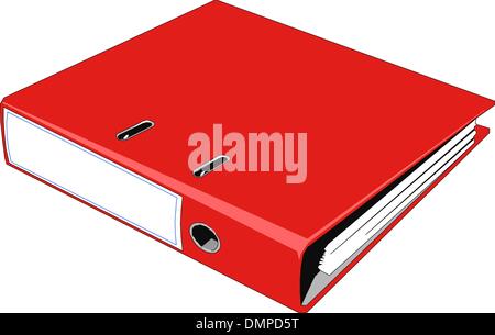 Dispositivo di piegatura rosso Illustrazione Vettoriale