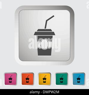Carta fast food cup Illustrazione Vettoriale