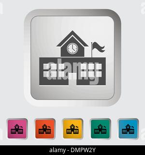 Edificio scolastico Illustrazione Vettoriale