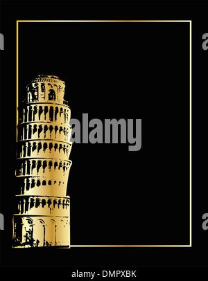 Il vettore torre di Pisa eps 8 Illustrazione Vettoriale