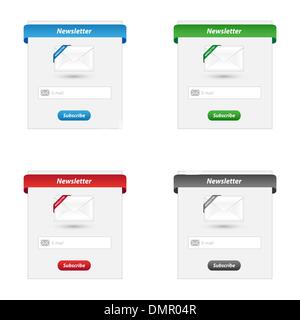 Forme Newsletter Illustrazione Vettoriale