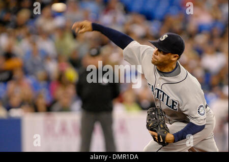 Sett. 27, 2009 - Toronto, Ontario, Canada - 26 Settembre 2009: Seattle Mariners a partire lanciatore Ian Snell (48) è visto beccheggio durante il Blue Jays 5-4 vittoria su i marinai al Rogers Centre di Toronto, ON (credito Immagine: © Adrian Gauthier/Southcreek globale/ZUMApress.com) Foto Stock